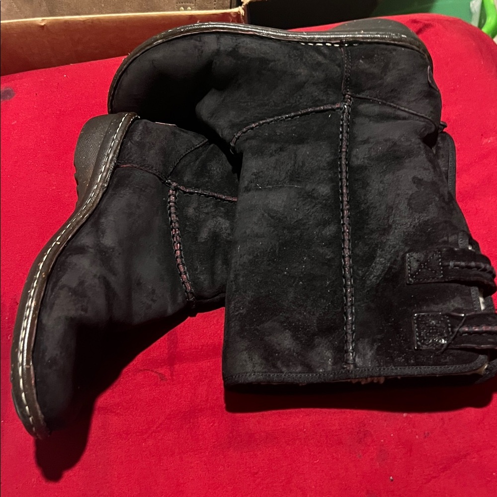 UGG Black Suede Boots